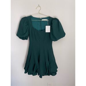 RACHEL PARCELL Puff Sleeve Fit & Flare Size 6 NWT